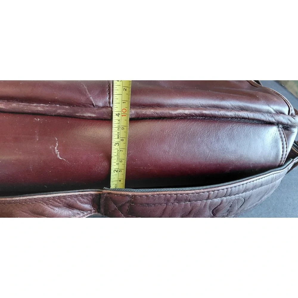 authentic vintage executive Avenues America dark brown leather Briefcase Old Bag